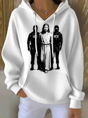 Women's 8647 FDT Antifa Printed Hoodie