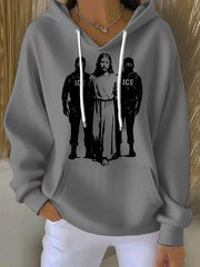 Women's 8647 FDT Antifa Printed Hoodie