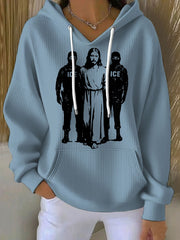 Women's 8647 FDT Antifa Printed Hoodie