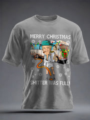 Unisex Funny Christmas Maga Printed T-shirt