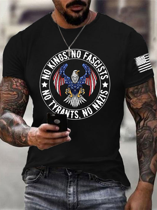 Men's NO KINGS NO FASCISTS NO TYRANTS T-shirt