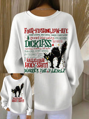 Women's 8647 FDT Funny Tylenol Printed Sweatshirt