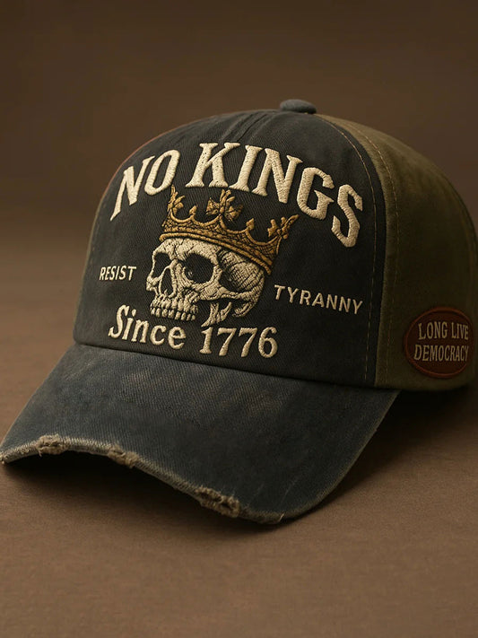 No Kings Printed Casual Unisex Hat