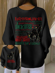 Women's 8647 FDT Funny Tylenol Printed Sweatshirt