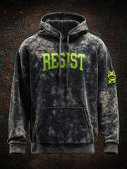 Men's Resist Frog Print Casual Hoodie