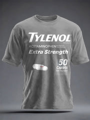 Unisex 8647 FDT Funny Tylenol Printed T-shirt