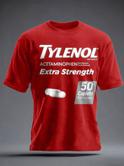 Unisex 8647 FDT Funny Tylenol Printed T-shirt