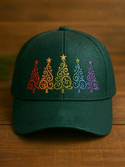 Unisex christmas tree Design Print Hat