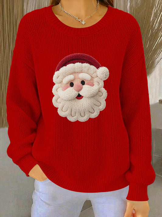 Women's Christmas Pattern Cozy Knitted Sweater
