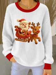 Women's Christmas Pattern Cozy Knitted Sweater