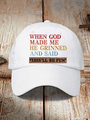 Unisex Faux Embroidered Faith Baseball Hat