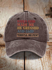 Unisex Faux Embroidered Faith Baseball Hat