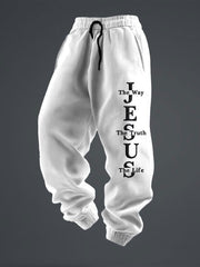 Men's Jesus The Way The Truth The Life Casual Trousers