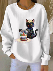 Women's Christmas Print Casual Sweatshirt