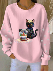 Women's Christmas Print Casual Sweatshirt