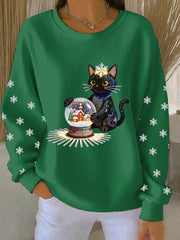 Women's Christmas Print Casual Sweatshirt