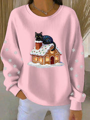 Women's Christmas Print Casual Sweatshirt