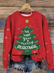 Women's Merry Resistmas Print Sweatshirt