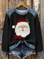 Women's Santa Claus Print Casual Top