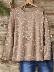 Women's Starry Night Crew Neck Top