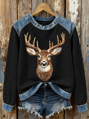 Women's Elk Waffle Sweatshirts