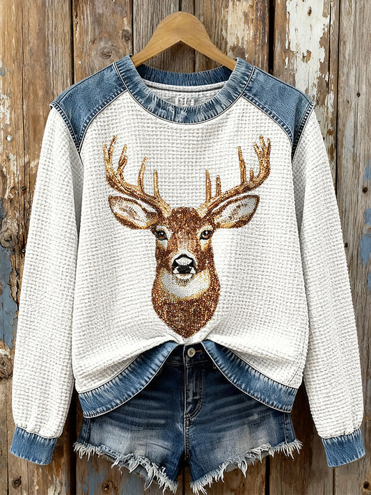Women's Elk Waffle Sweatshirts