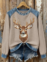 Women's Elk Waffle Sweatshirts