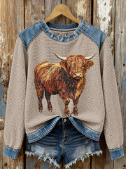 Women's Highland Niu Waffle Sweatshirts