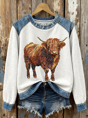 Women's Highland Niu Waffle Sweatshirts