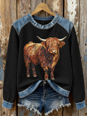 Women's Highland Niu Waffle Sweatshirts