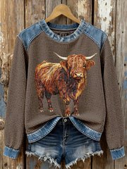 Women's Highland Niu Waffle Sweatshirts