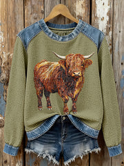 Women's Highland Niu Waffle Sweatshirts