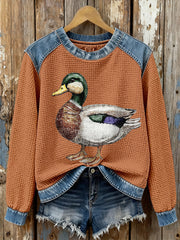 Women's Wild Duck Plaid Sweatshirts