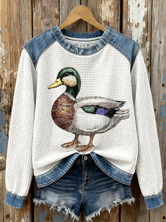 Women's Wild Duck Plaid Sweatshirts