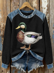 Women's Wild Duck Plaid Sweatshirts