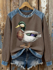 Women's Wild Duck Plaid Sweatshirts