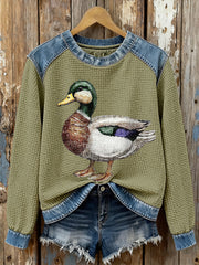 Women's Wild Duck Plaid Sweatshirts