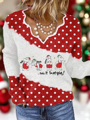 Women's Funny Hippo Holiday That's It I'm Not Going Christmas Top