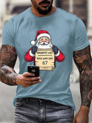Men's Funny 67 Six Seven Meme Christmas Print T-shirt