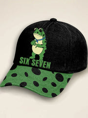 Unisex Funny 67 Six Seven Portland Frog Printed Cap