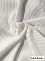 Women's Christmas Cute Sleeping Cat Stars Art  V-Neck Ribbed Top