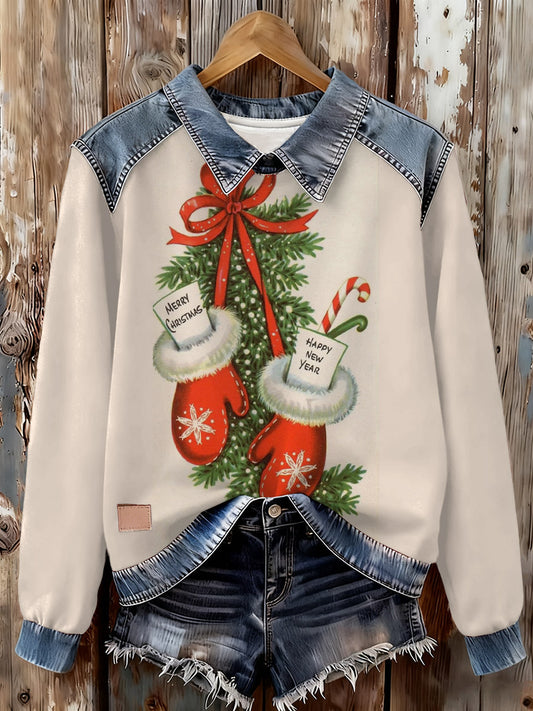 Women's Merry Christmas Print Casual Sweatshirt