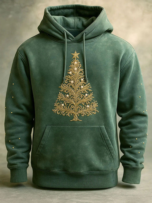 Men's Santa Claus Print Casual Hoodie