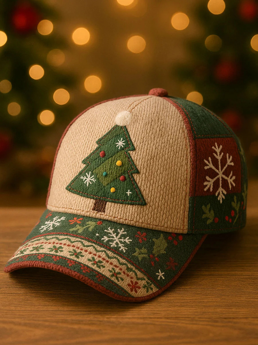 Christmas Tree Art Print Casual Unisex Hat