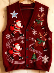 Women's Christmas Printed Casual Vest