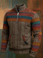 Men's Western Style Art Printed Sweatshirt