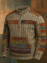 Men's Western Style Art Printed Sweatshirt