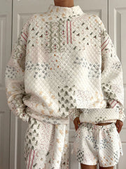 Women's Christmas sweatshirt and shorts sets