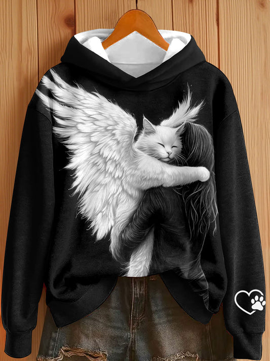 Women's Angel Cat Hoodies