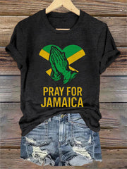 Women's Hurricane Melissa Jamaica Stronger Than The Storm Pray For Jamaica Tee